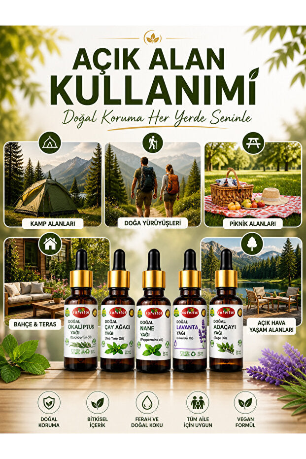 Doğal Koruma 5'li Bitkisel Yağ Seti 🌿
