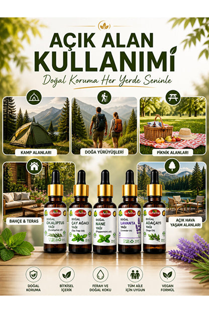 Doğal Koruma 5'li Bitkisel Yağ Seti 🌿
