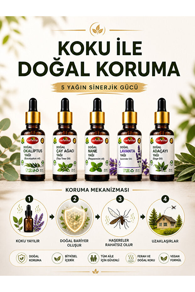 Doğal Koruma 5'li Bitkisel Yağ Seti 🌿