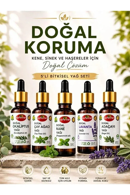Doğal Koruma 5'li Bitkisel Yağ Seti 🌿